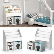 Vicco Kinderregal Luigi grau/weiß/türkis