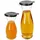 Mambocat 2x MIA MISURA Wein-Karaffe mit Deckel schwarz 0,5L & 1L geeicht Glas-Krug Saft,