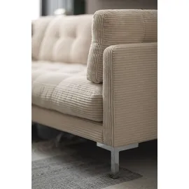 trends by hg »Landau U-Form«, in Cord-Stoff mit Metallfuß