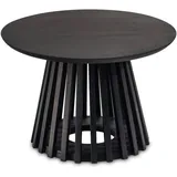 FineBuy Couchtisch Schwarz Massivholz 60 x 60 x 41 cm