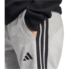 adidas Essentials 3-Stripes French Terry Cuffed Jogginghose Medium Grey Heather/Black XXS