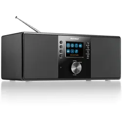 Kärcher Karcher DAB 7000i Internetradio (DAB+ / UKW-RDS, WLAN & Bluetooth, USB-Anschluss, AUX-IN) schwarz