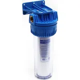 Naturewater NW-BR10A 1 Stufen Wasserfilter, 5 μ, 26,16 mm (3/4") Filtereinsatz, Ø60 mm PP Kartusche, Filter Wandhalterung, Filterschlüssel, Sedimentfilter