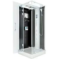 AcquaVapore Duschkabine Komplettdusche D38-13L0 90x90 cm ohne 2k Scheiben Versiegelung