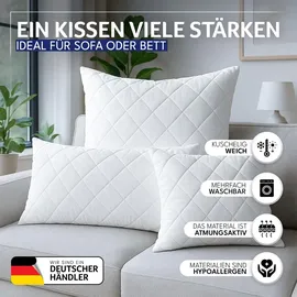 Gentle North Kissen 60 x 60 cm Weiß
