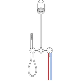 Herzbach MODUL7 Unterputz-Duschsystem, Einhebelmischer, 70.702722.1.09,