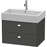 Duravit Waschtischunterschrank wandhängend 68,4 × 44,2 × 45,9 cm, in Graphit Matt