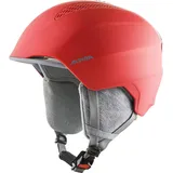 Alpina GRAND JR - Sicherer, Leichter, Stoßabsorbierender & Individuell Anpassbarer Skihelm Für Kinder, red matt, 51-54 cm