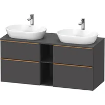 Duravit Waschtischunterschrank D-Neo 140x55cm, 2 SBK, 2 A, B bs, b geb/Gra ma