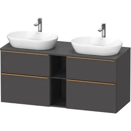 Duravit Waschtischunterschrank D-Neo 140x55cm, 2 SBK, 2 A, B bs, b geb/Gra ma