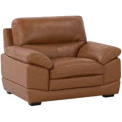 Sessel HORTEN Kunstleder Braun