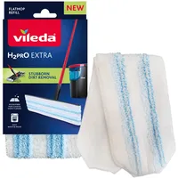 Vileda Wischbezug H2PrO Extra Flachwischer Weiß