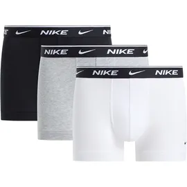 Nike Essential Cotton Stretch Trunk 3er Pack Braun / Weiß S