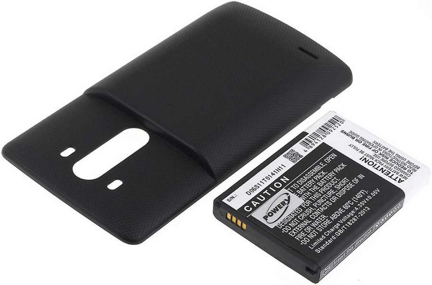 Powery Akku für LG Typ BL-53YH 6000mAh Smartphone-Akku 6000 mAh (3.8 V) schwarz