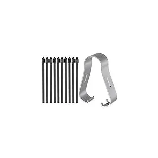 [10 Stück] Ersatzspitzen für Samsung S Pen, Stift Stylus Spitze Kit für Galaxy Tab S6 Lite/S10 FE/S10 FE+ Plus/S10 Ultra/S10+ Plus/S9 FE+ Plus/S9+ Plus/S9 FE/S9/S9 Ultra/S8/S7 Tips Nibs, Schwarz