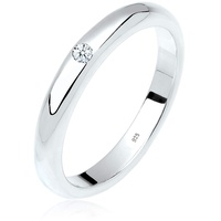 Elli DIAMONDS 925 Sterling Silber Diamant ct 0.03 Verlobungsring 54 Damen