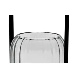 Möbel Kraft Windlicht   schwarz   Metall,Glas