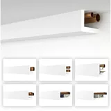 heximo Winkelprofil weiß 1.7 Meter Profile - XPS Abdeckleisten für Heizungsrohre, L-Profil Rohrabdeckung Kabelkanal Modell: HRA-4-58x90 mm (10.2 Meter / 6 Leisten)