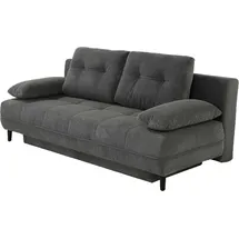 Jockenhöfer Schlafsofa JOCKENHÖFER GRUPPE "Til", grau, B:206cm T:98cm, Korpus: 95% Polyester, 5% Nylon;Kissen: 95% Polyester, 5% Nylon, Sofas, Schlafsofa, Wellenschaumpolster,mit Gästebettfunktion und Stauraum/Bettkasten