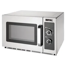 Buffalo Professionelle Mikrowelle Manuell 34L Silber