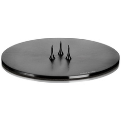 ester & erik - Kerzenteller, ⌀ 9 cm, schwarz / matt