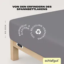 schlafgut Easy Jersey 180 x 200 - 200 x 220 cm gray mid
