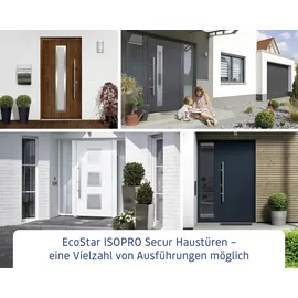 EcoStar Haustür ISOPRO Secur IPS 810S RC2 graualuminium 110 x 210 cm