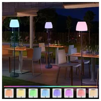 Bawoo Solar Stehlampe Outdoor mit Lichtsensor, IP65 Wasserdicht, USB