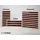 InfraWorld Infrarot Flächenheizung Fußteil Einzelelemente Espe in rot 112 x 33 cm - Rot