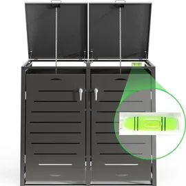 MuCoLa Mülltonnenbox Mülltonnenverkleidung Abfallbehälter Müllbox 1er