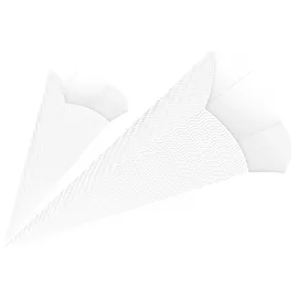 Ludwig Bähr URSUS Schultüten 3D-Schultüten, weiß, Höhe: 68 cm, Durchmesser: 20 cm