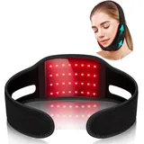 Rotlichtlampe Therapie für Hals, Tragbare Red Light Therapy Infrarottherapie Gürtel Infrarot Gürtel für Kinn Straffung v Gesicht Lifting Maske Körper Hals