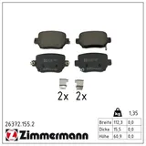 ZIMMERMANN Bremsbelagsatz, Scheibenbremse