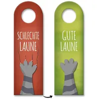 Trendaffe Schlechte Laune oder gute Laune Türhänger mit Pfote