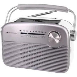 Soundmaster TR480 tragbares Radio mit Solar und Lithium Akku Retro Nostalgie Kopfhöreranschluss