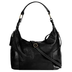 Shopper SAMANTHA LOOK, Damen, Gr. B/H/T: 41cm x 30cm x 11cm onesize, schwarz, Leder, Taschen, echt Leder, Made in Italy