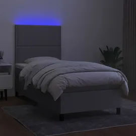 vidaXL Boxspringbett 100 x 200 cm Hellgrau