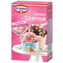 Dr.Oetker Dekor Sterne 5 Farben 60G - MHD 05.2025