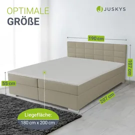 Juskys Seattle 180 x 200 cm Beige