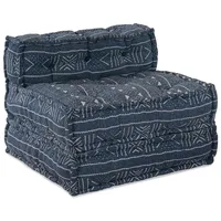 VidaXL Sitzpuff Modular Indigo 70x70x54 Stoff