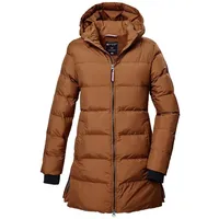 KILLTEC Steppmantel KOW 359 GRLS QLTD PRK Mädchen Parka: wasserabweisend, windabweisend, regulierbare Kapuze braun 152 EU