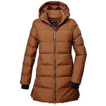 KILLTEC Steppmantel KOW 359 GRLS QLTD PRK Mädchen Parka: wasserabweisend, windabweisend, regulierbare Kapuze braun 152 EU