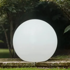 Licht-Erlebnisse Kugelleuchte Solar Ø 50 cm 600 lm inkl. Fernbedienung weiß