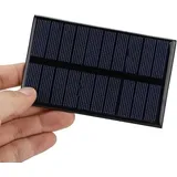 Uadme Mikro Solarpanel 5V, 110 * 69mm Polykristalline Solarmodule, 1,5W Mini Solar Panel für viele Arten von Elektrokleingeräten, Notleuchten, Werbeleuchten, Ampeln, Haushaltsleuchten, Ventilatoren