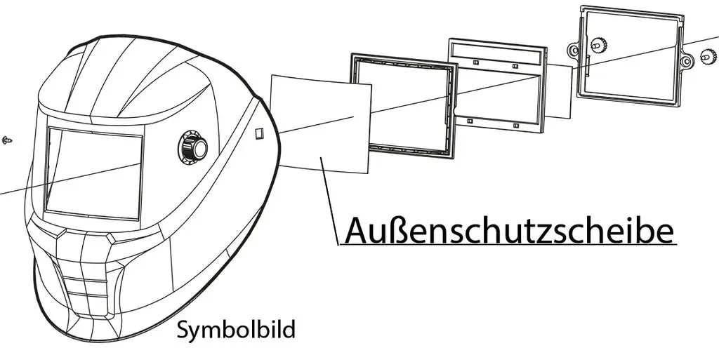 ESAB Außenschutzscheiben für Schweißerschutzhelme -  100 x 85 / OrigoTM-Tech - klar