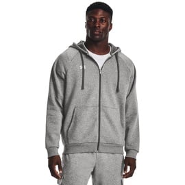 Under Armour Rival Fleece Kapuzenjacke Herren 025 castlerock light heather/white XL