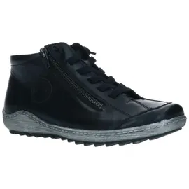 remonte Damen Low-Top Sneaker R1498, Frauen Halbschuhe,lose Einlage,schnürschuhe,schnürer,Business,Freizeit,straßenschuhe,schwarz (01),38 EU