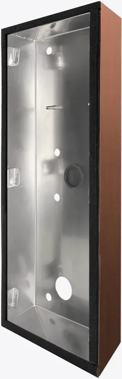 DoorBird D31TDV Aufputz Montagerückgehäuse Bronze-Optik als PVD Beschichtung, Edelstahl, gebürstet