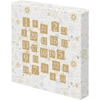 Einzelstück® Adventskalender Echtschmuck I 925 Sterling Silber, 14K Gold, Rosegold I 24 exklusive Schmuckstücke aus Handarbeit für jeden Anlass (Adventskalender Silber) (Gold)