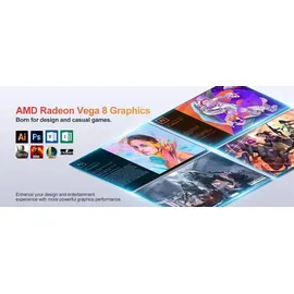 GEEKOM Mini-PC Intel NUC Ryzen 7 16 GB RAM 512 GB SSD AMD Radeon Vega 8 Windows 11 Pro